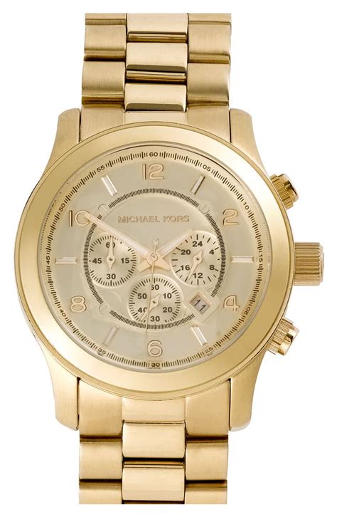 michael michael kors chronograph bracelet watch 45mm|michael kors iced out watch.